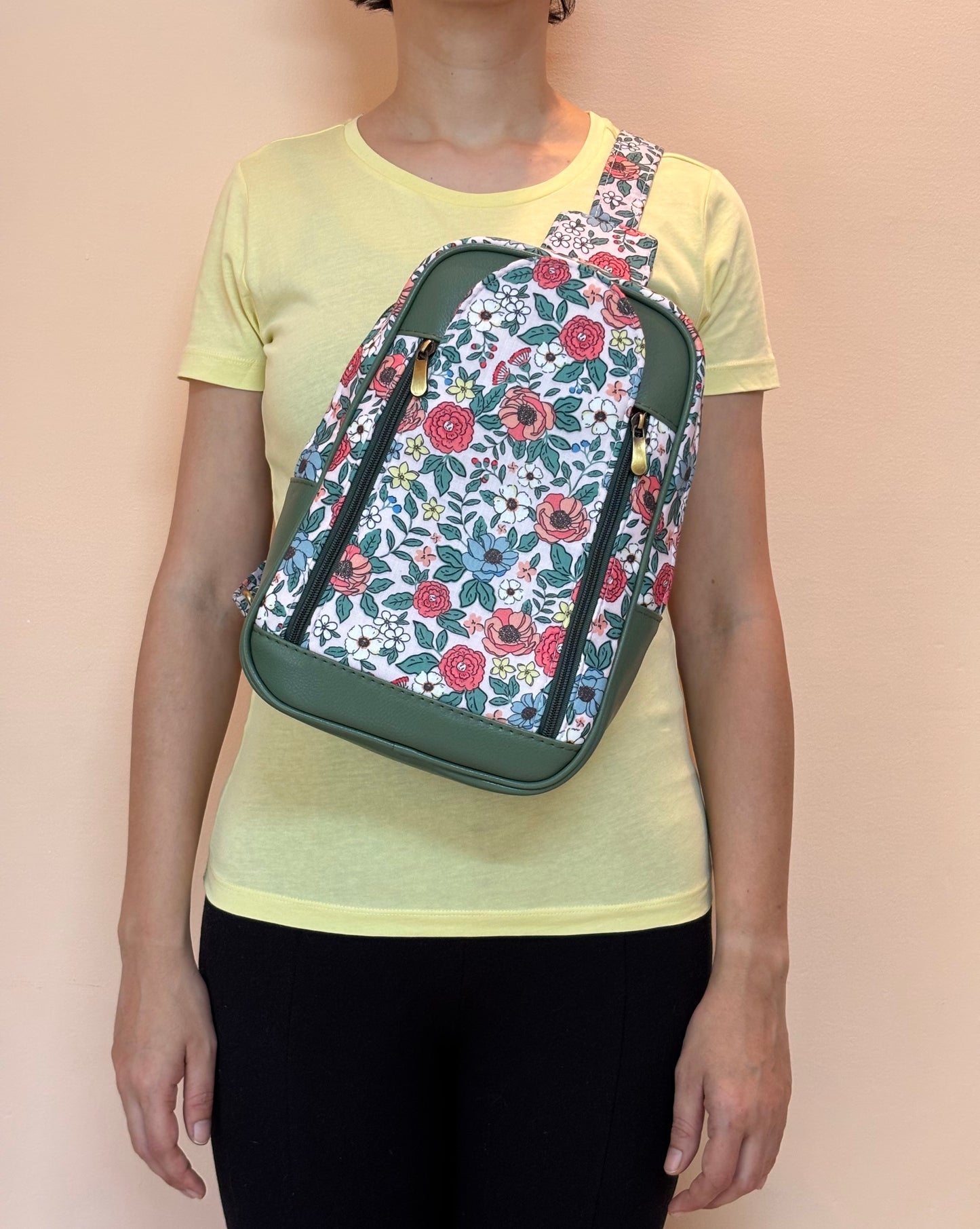 Floral Charm Chest & Back Sling