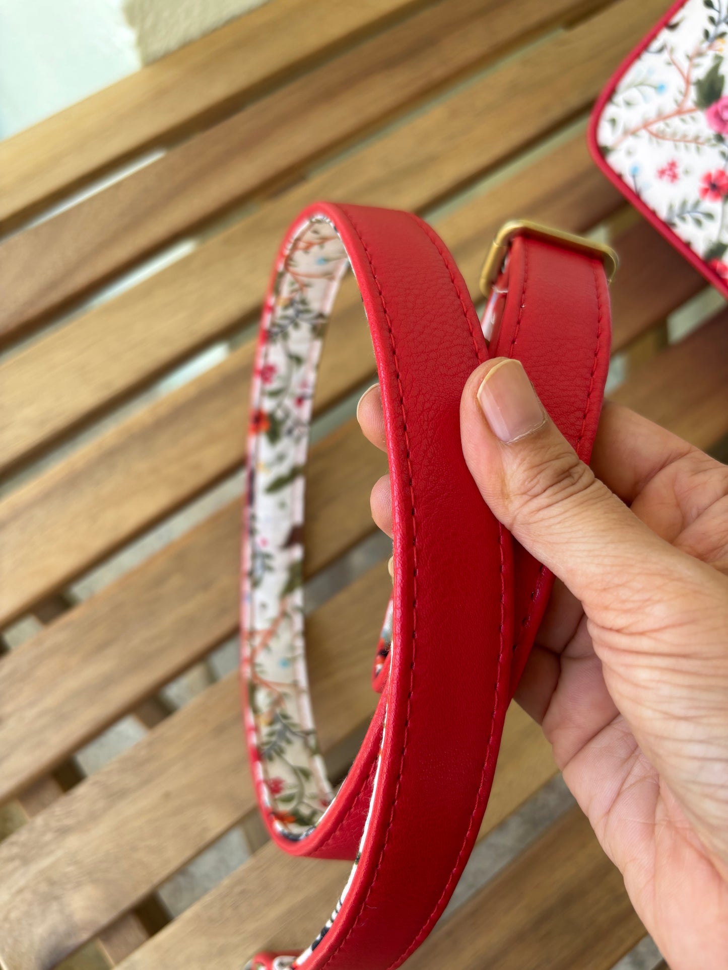 Scarlet Bloom Crossbody