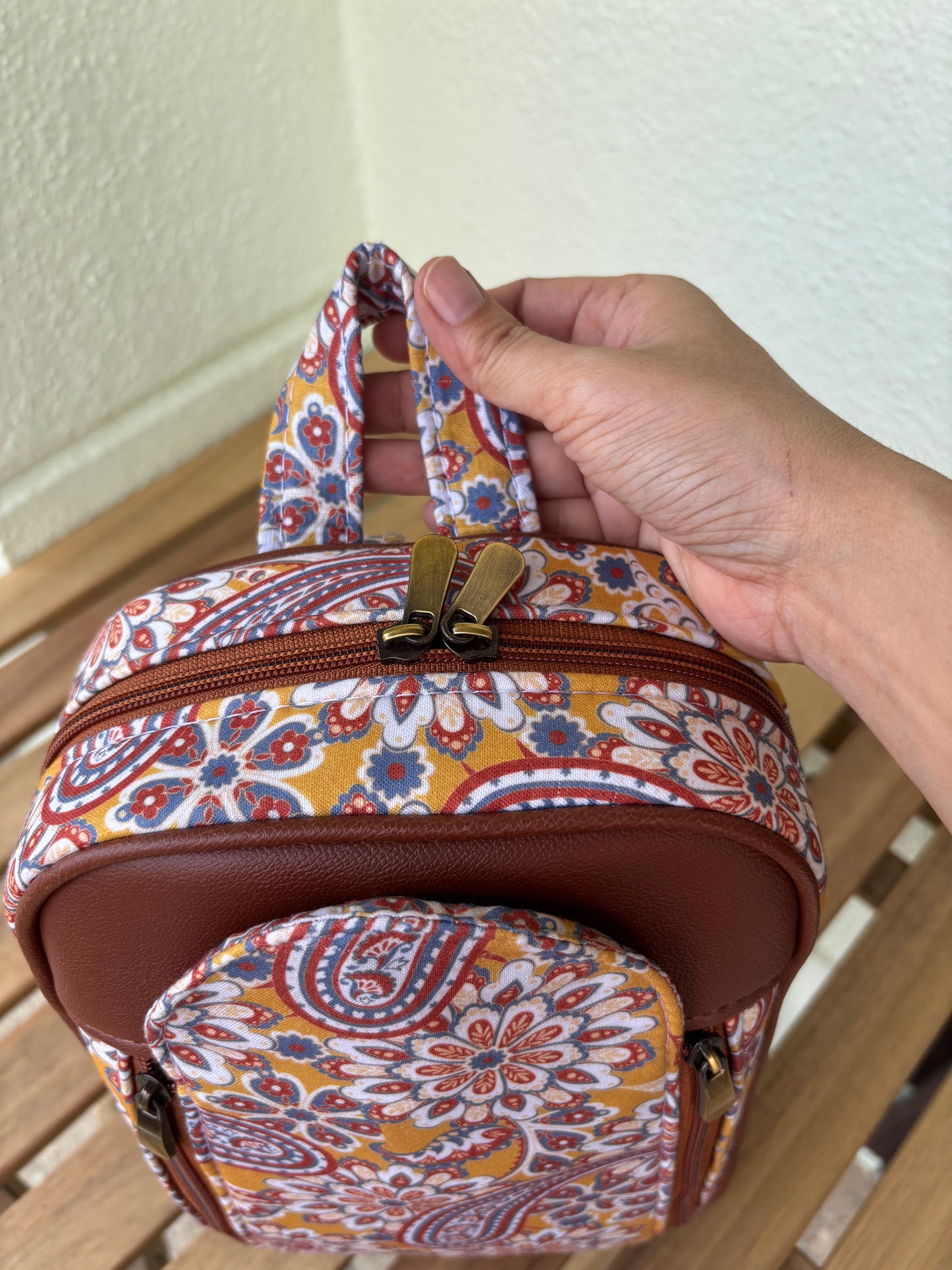 Amber Paisley Backpack