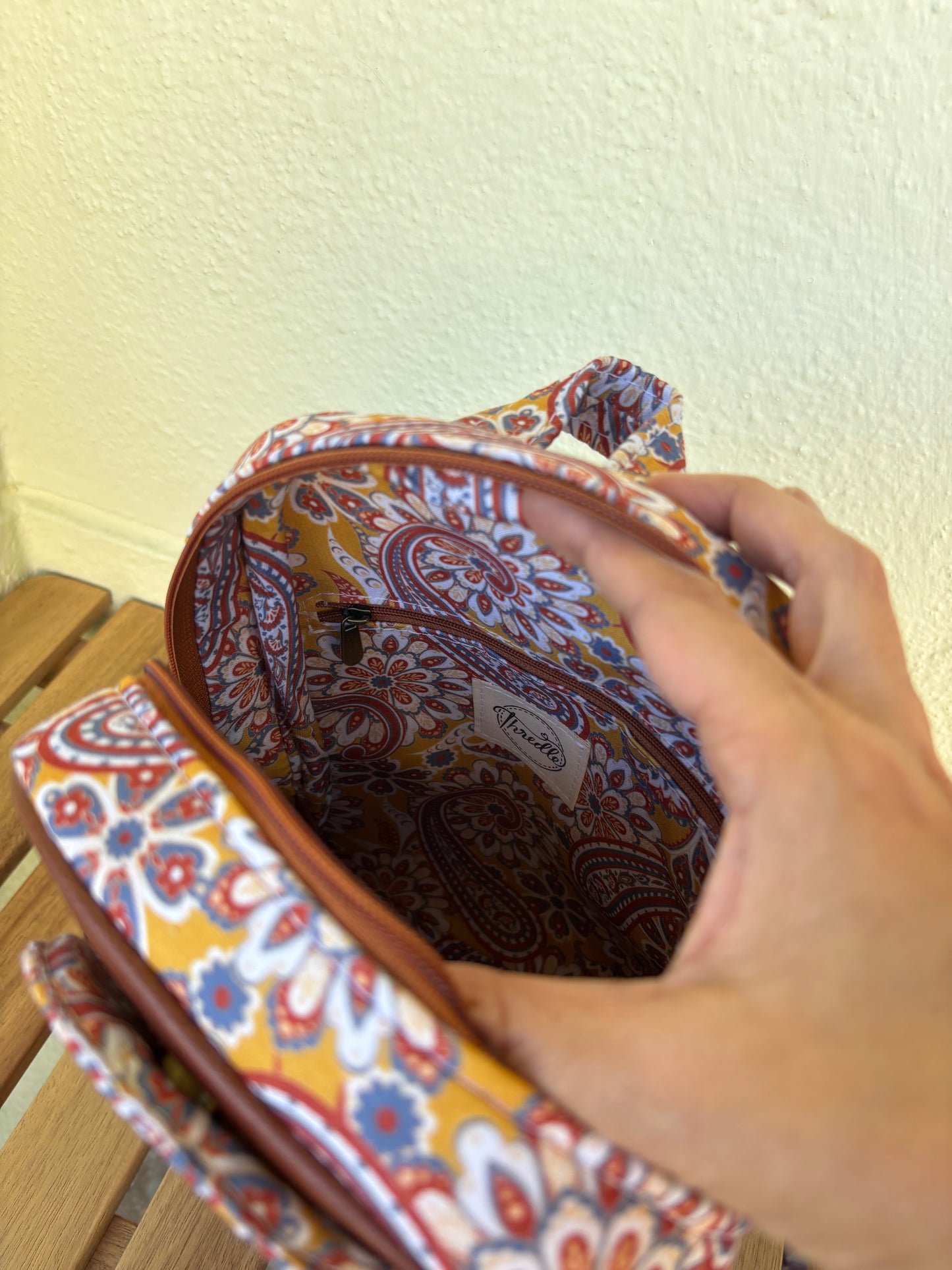 Amber Paisley Backpack