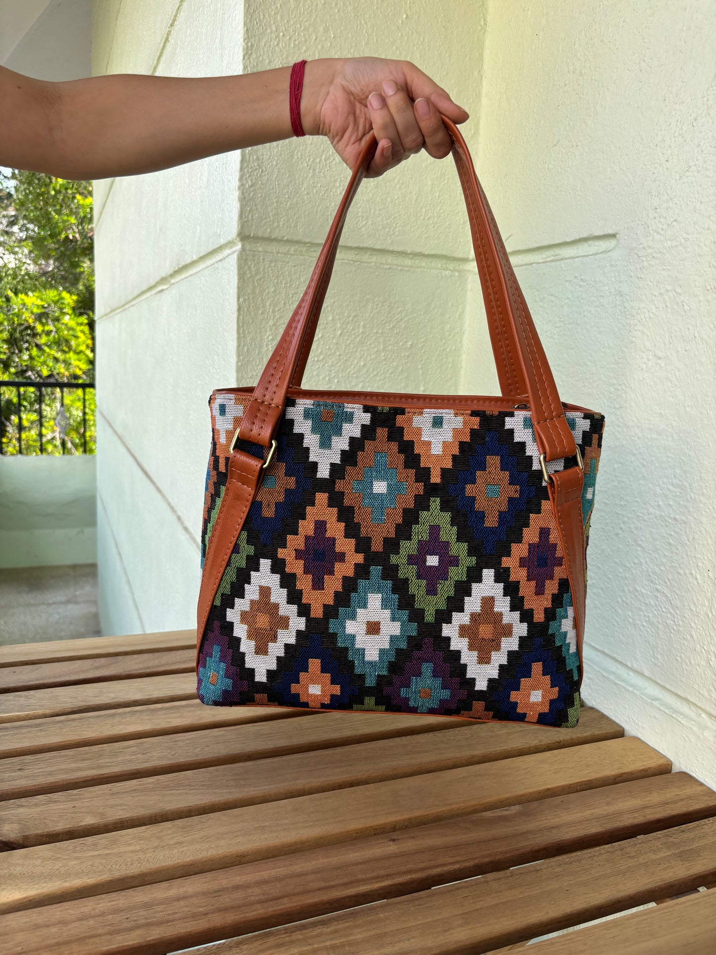 Geo Weave Tote