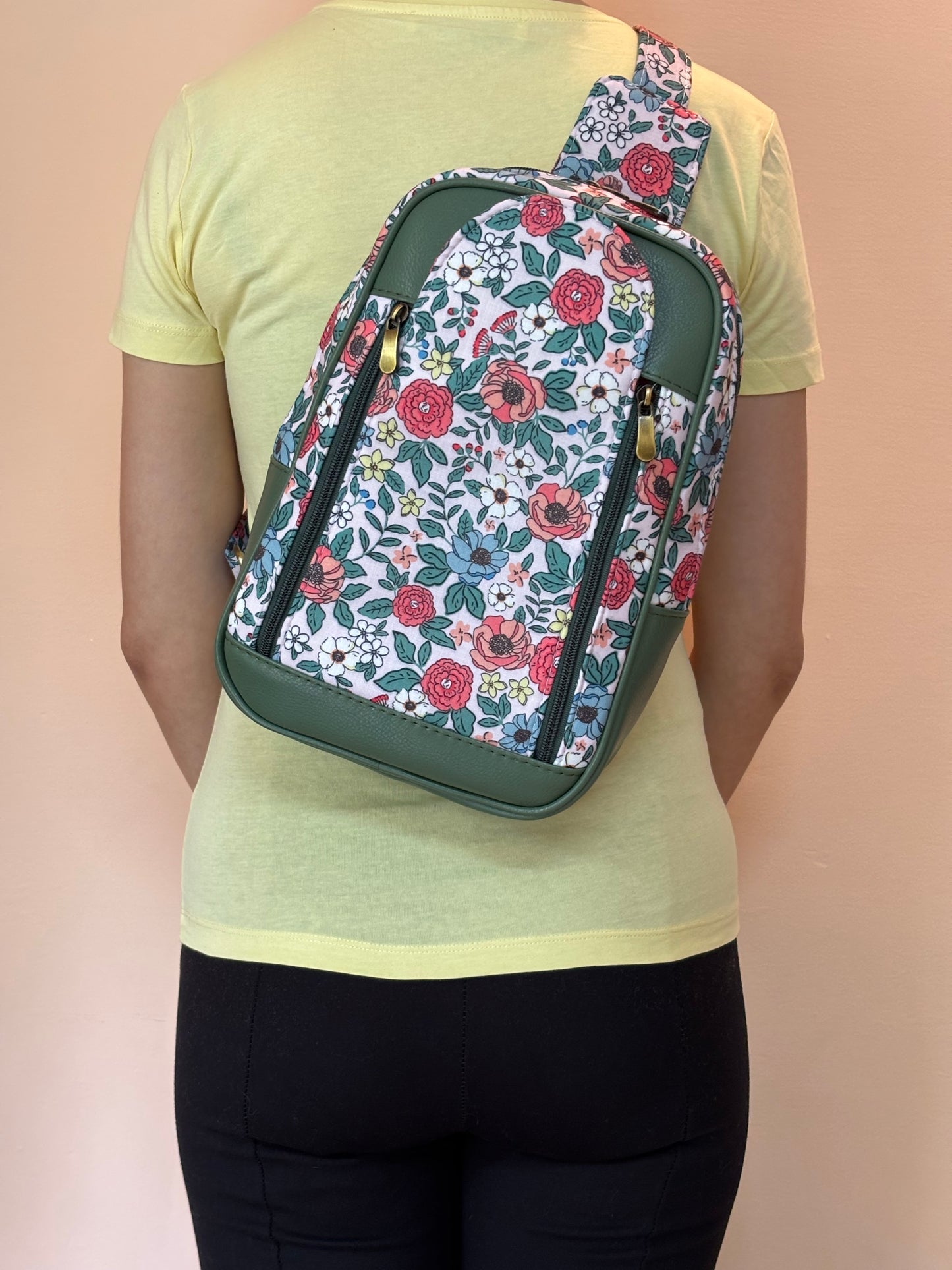 Floral Charm Chest & Back Sling