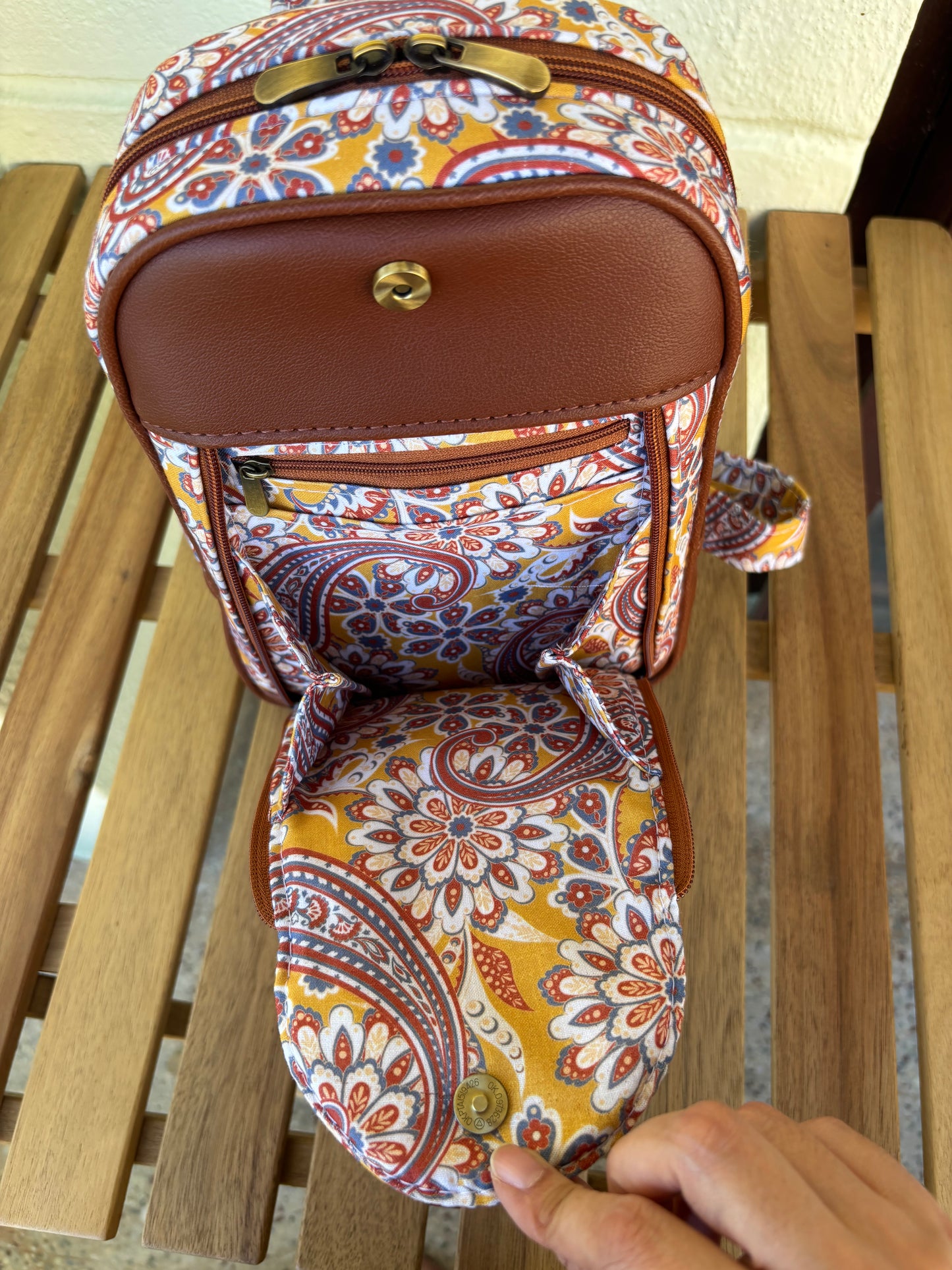 Amber Paisley Backpack