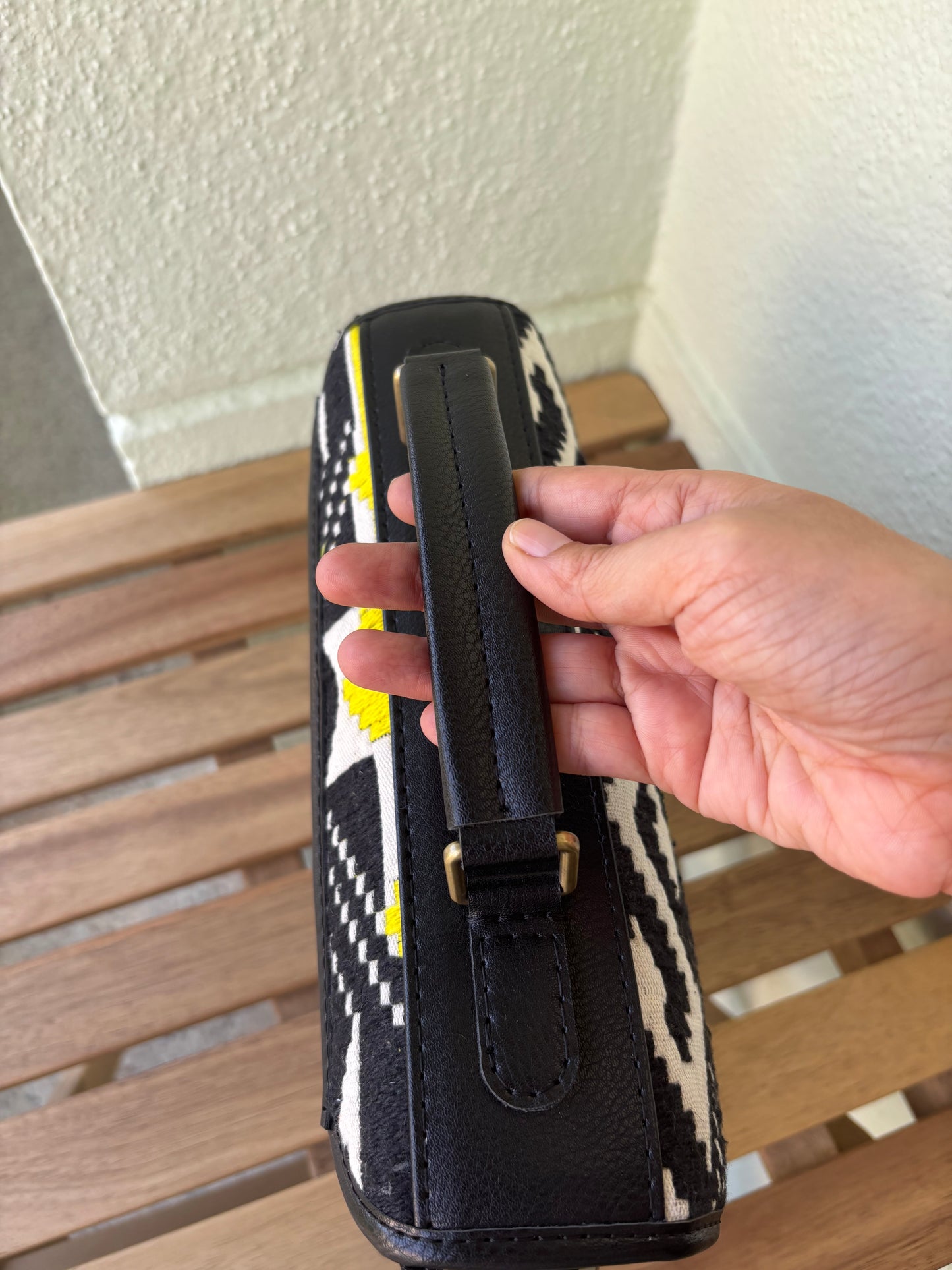 Aztec Noir Saddle Bag