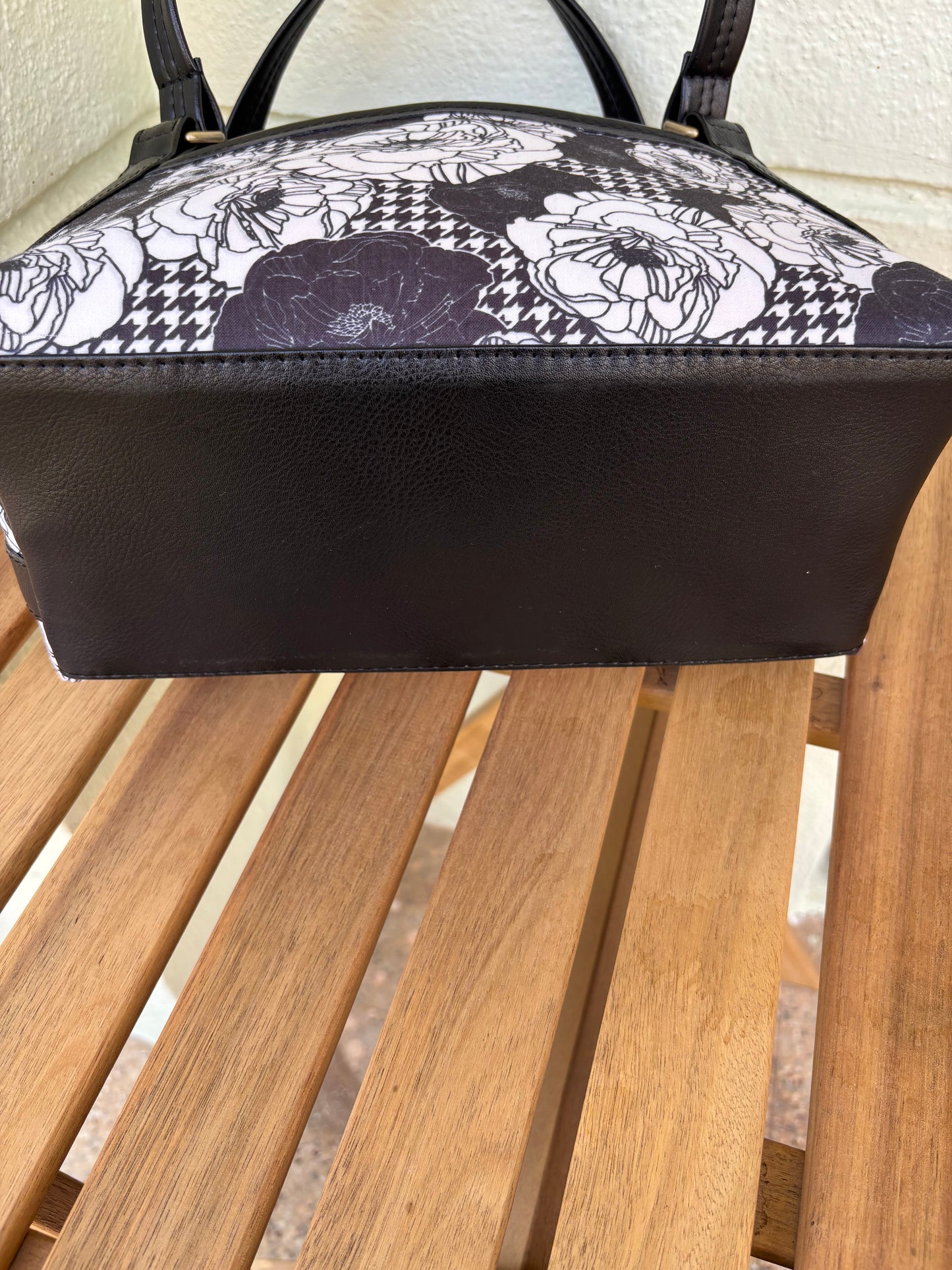 Monochrome Bloom Tote