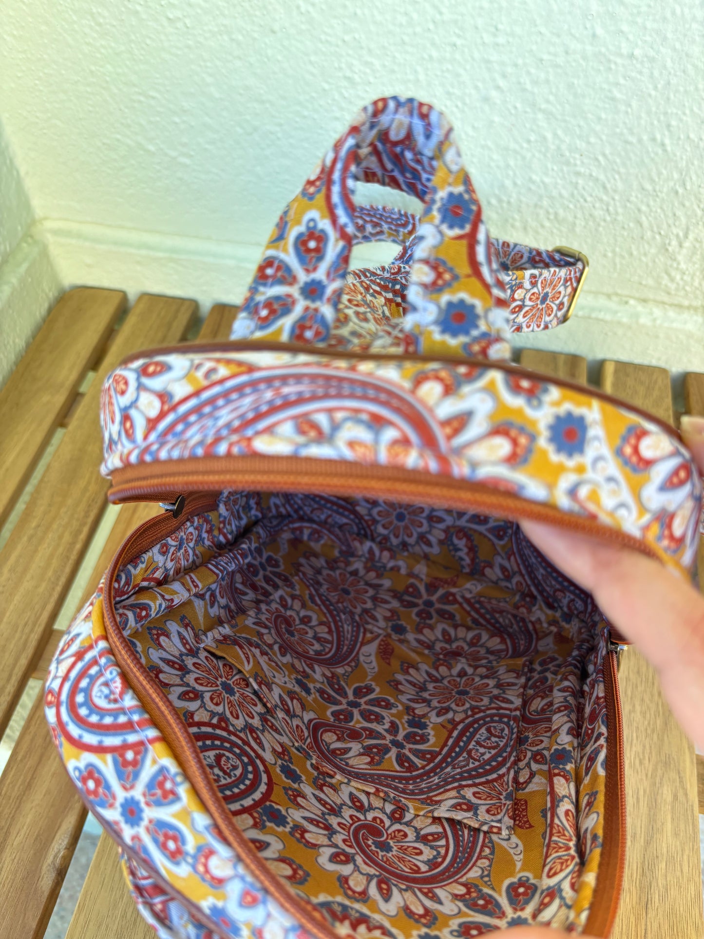 Amber Paisley Backpack