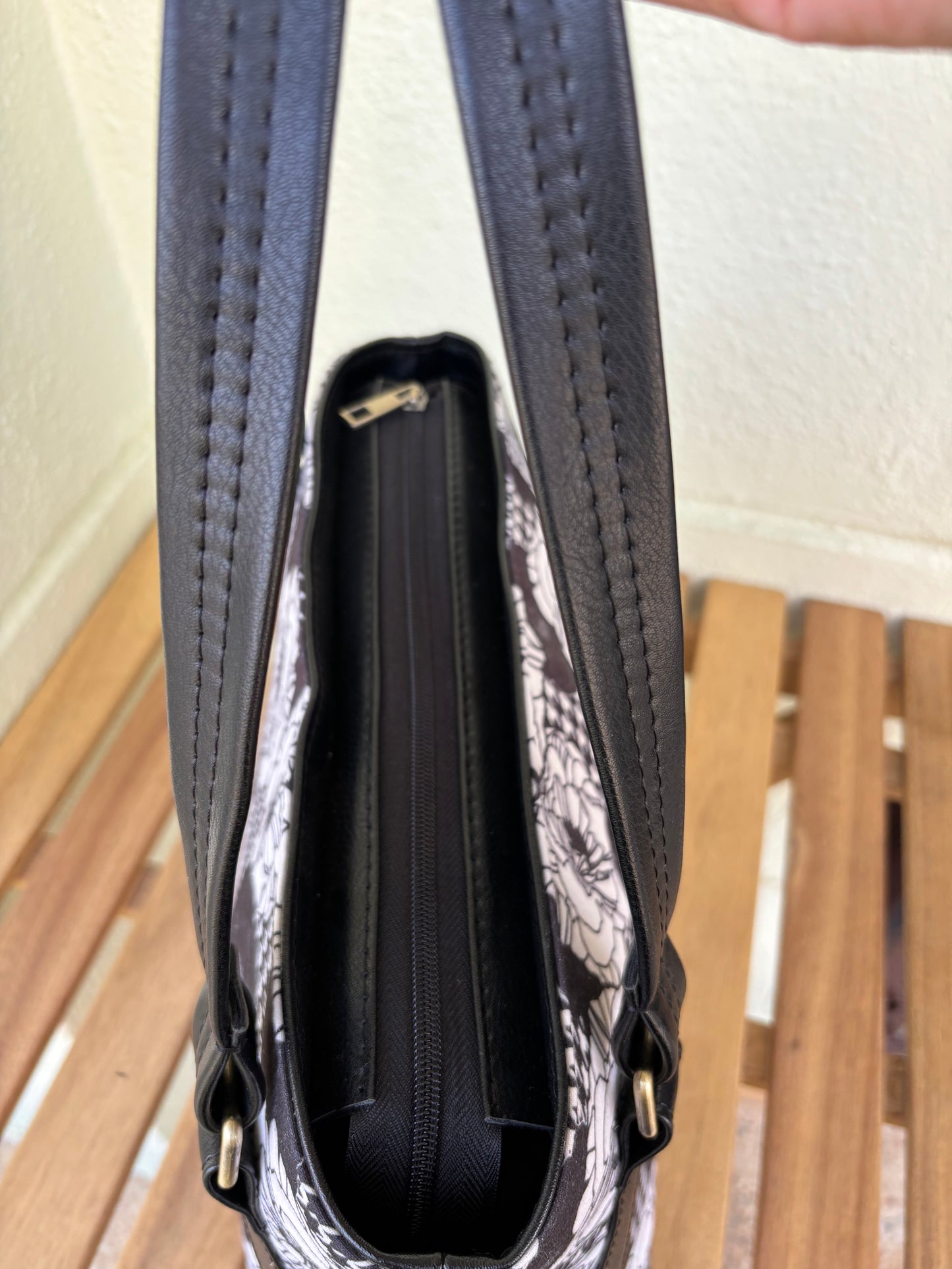 Monochrome Bloom Tote