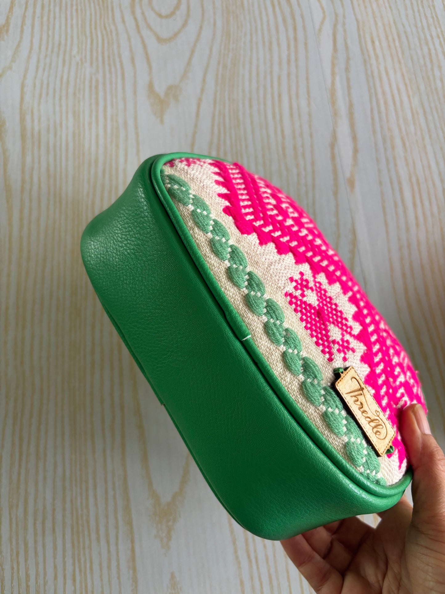 Pink and green sling
