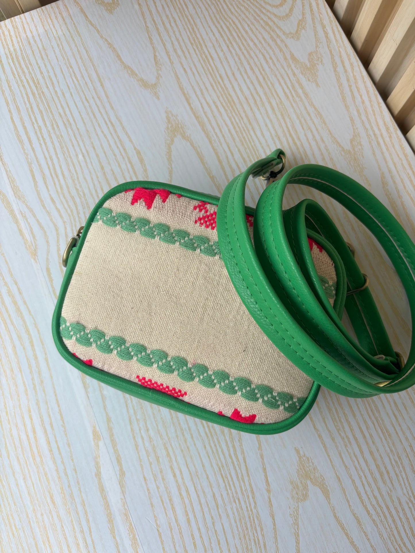 Pink and green sling