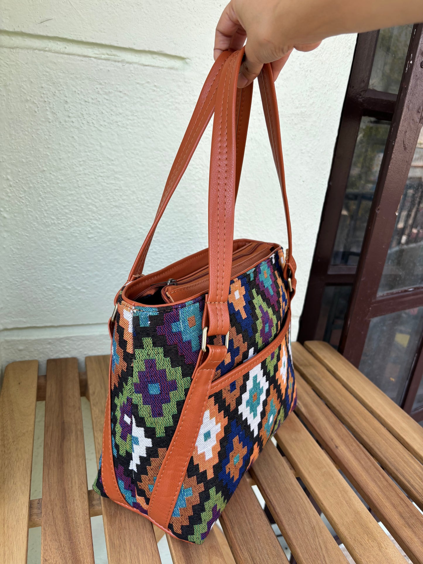 Geo Weave Tote