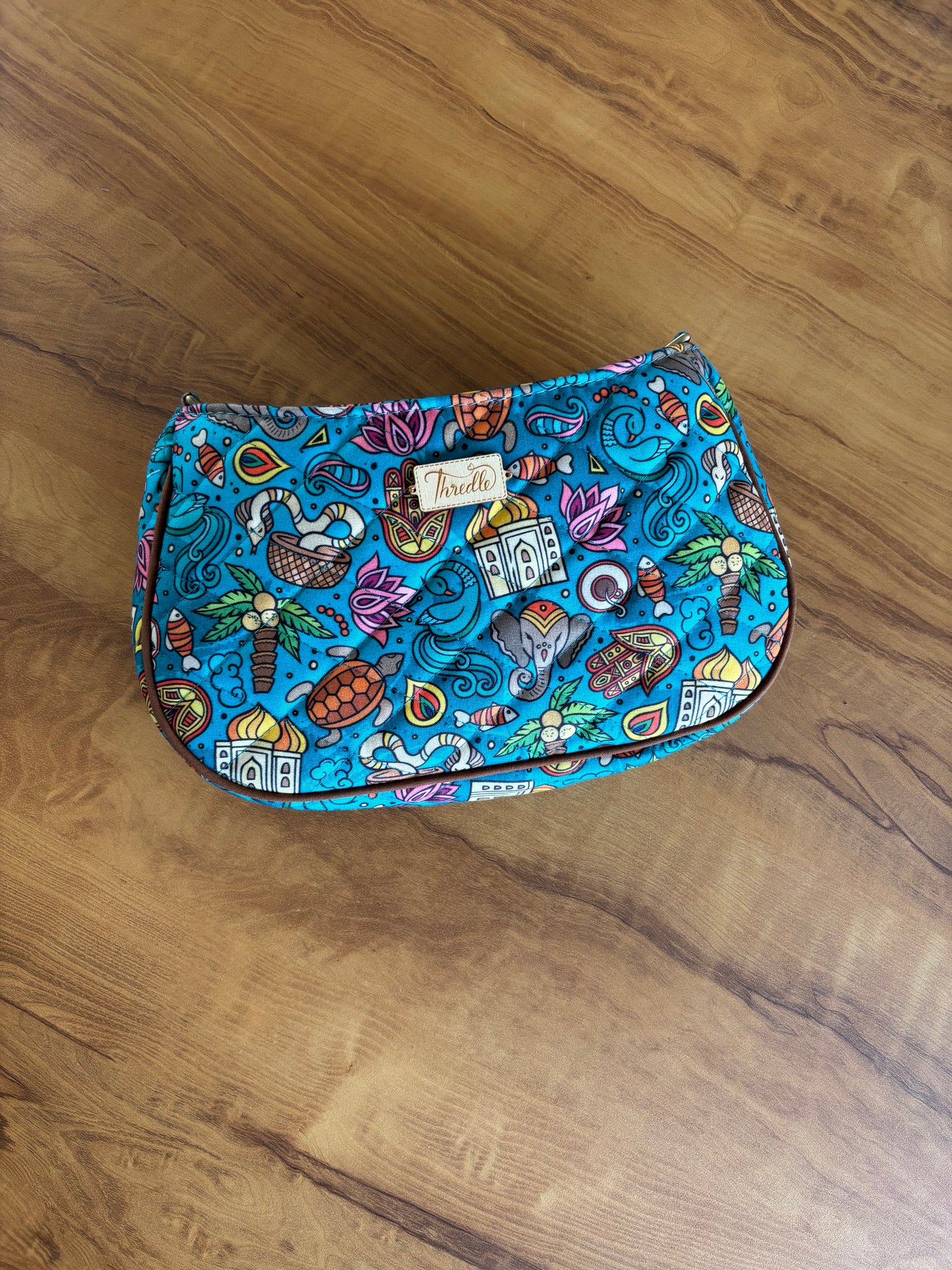 India print Baguette bag