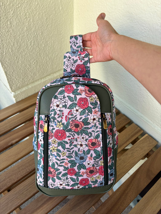 Floral Charm Chest & Back Sling
