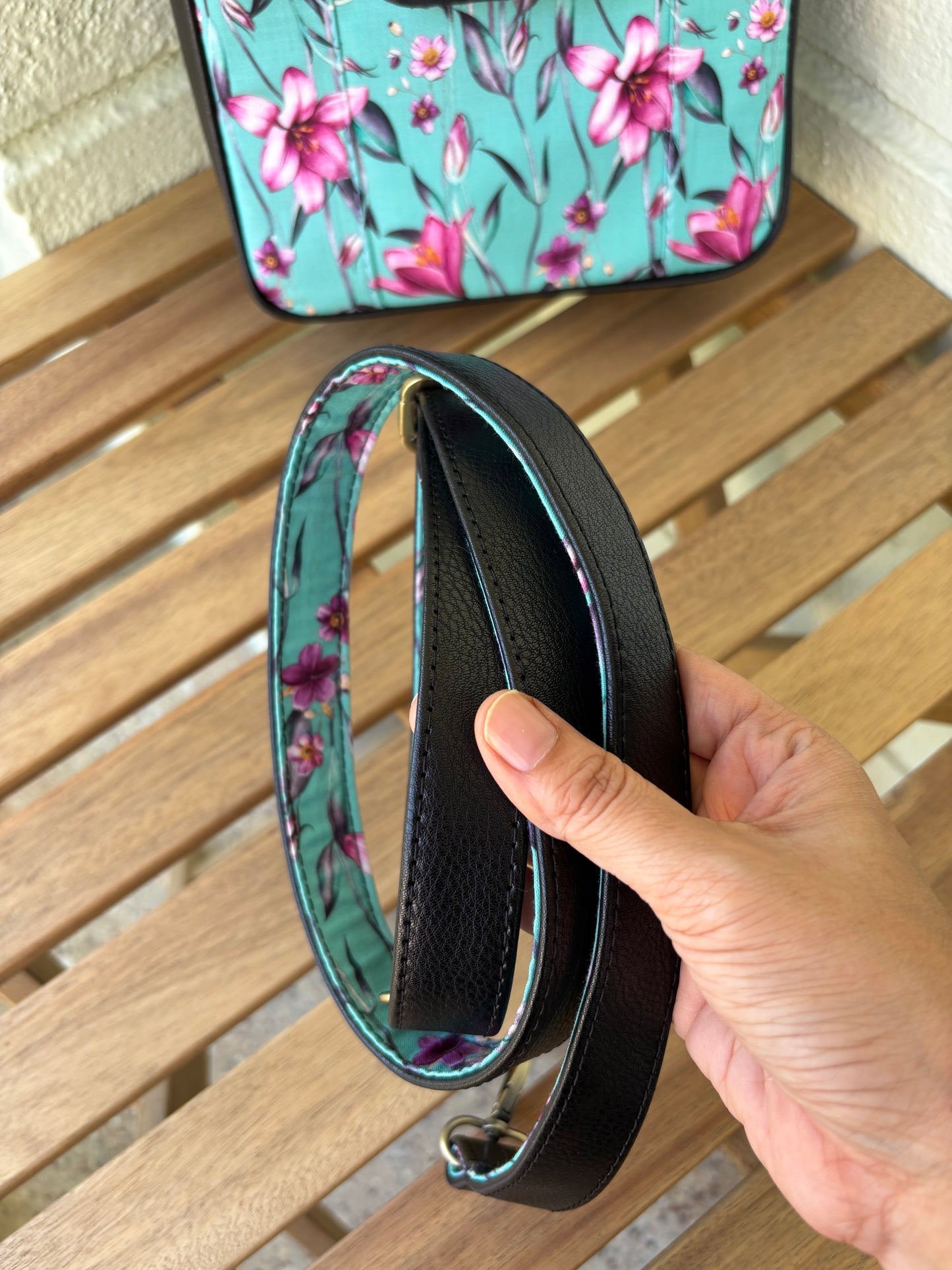 Emerald Bloom Crossbody