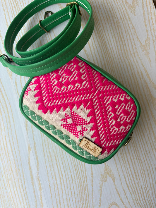 Pink and green sling