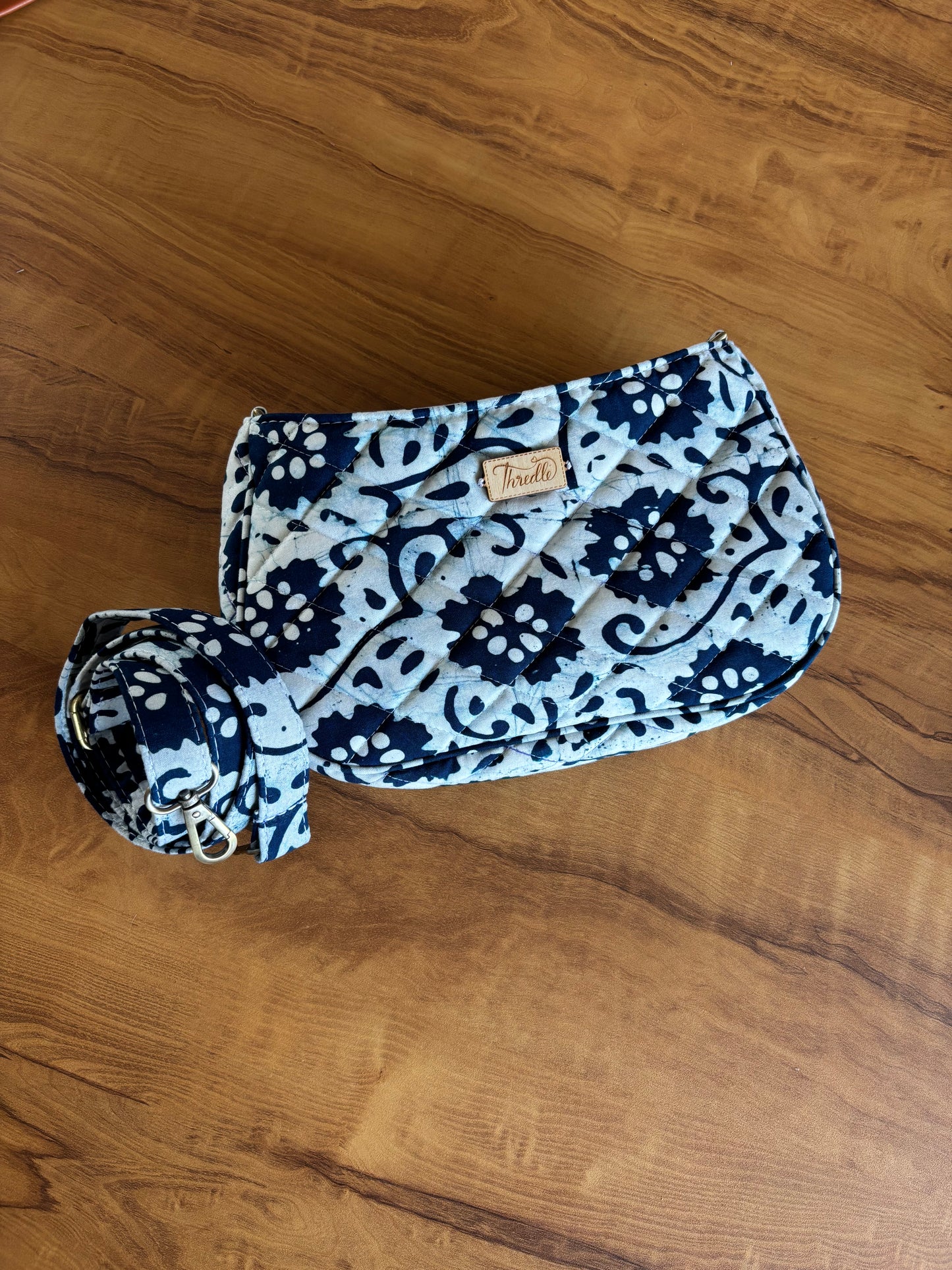 Batik print Baguette bag