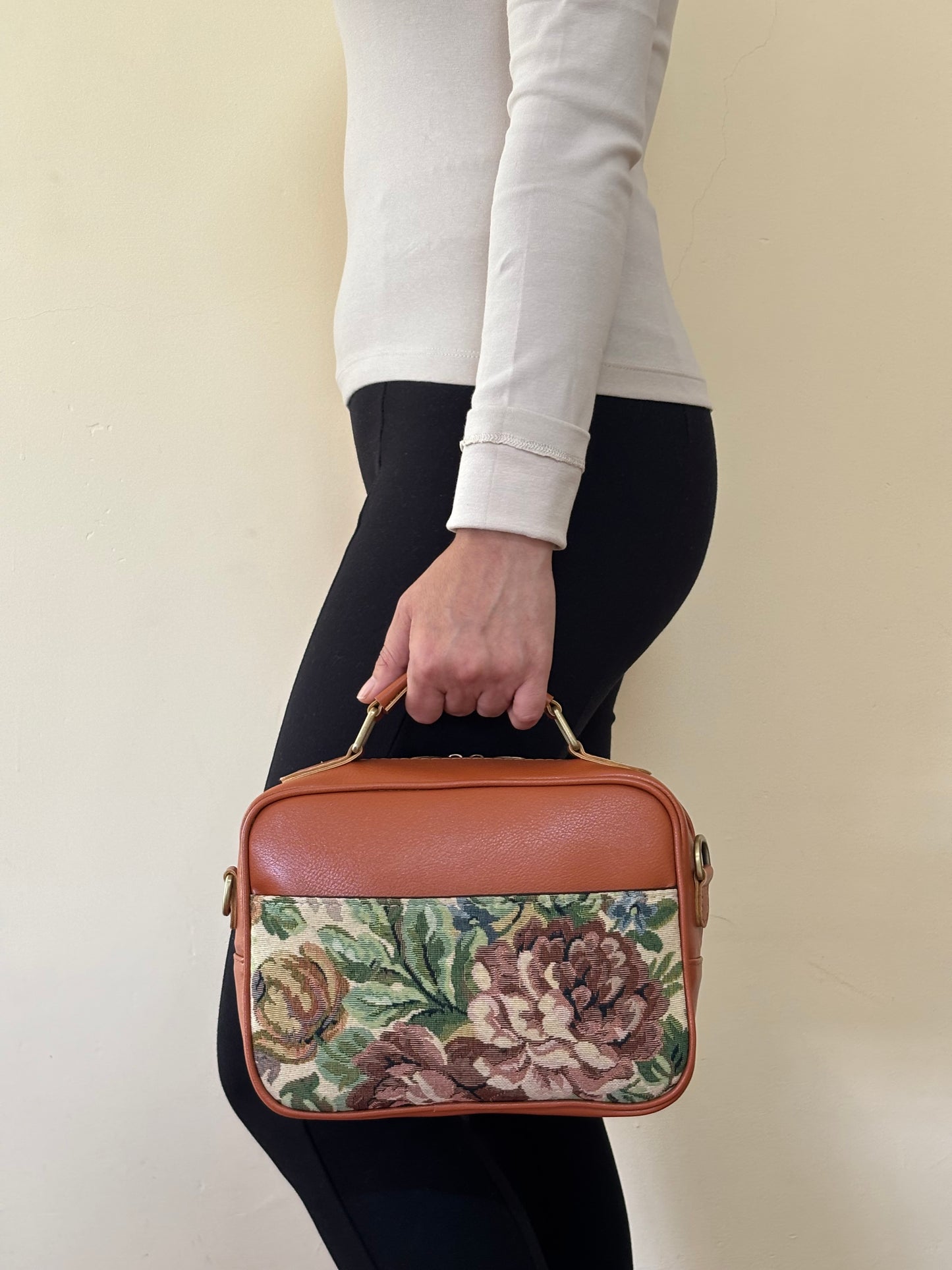 Vintage Bloom Briefcase Sling