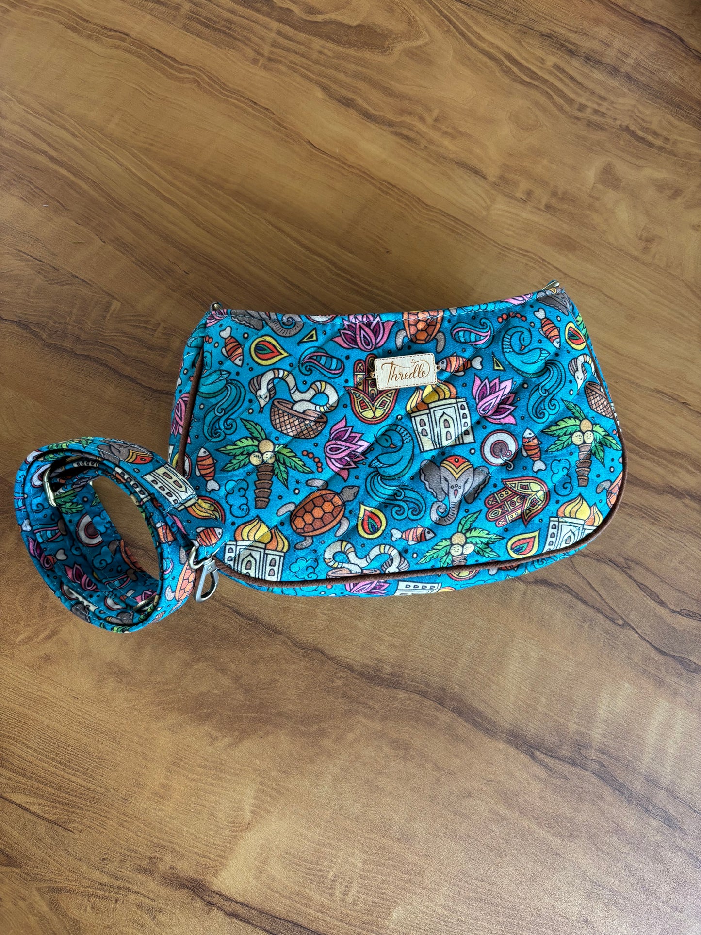 India print Baguette bag