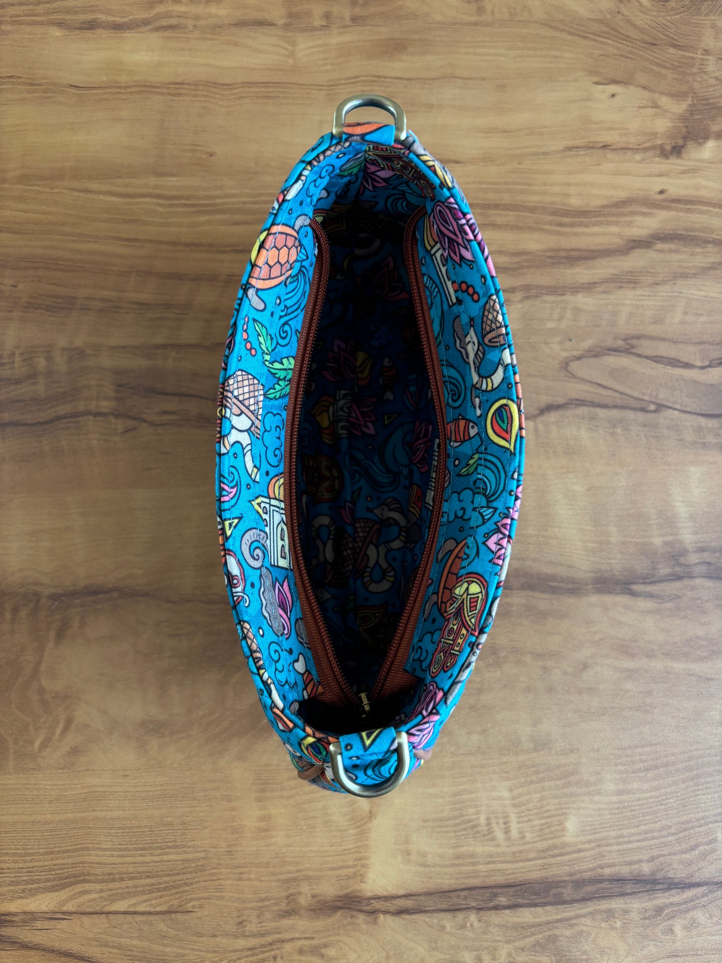 India print Baguette bag