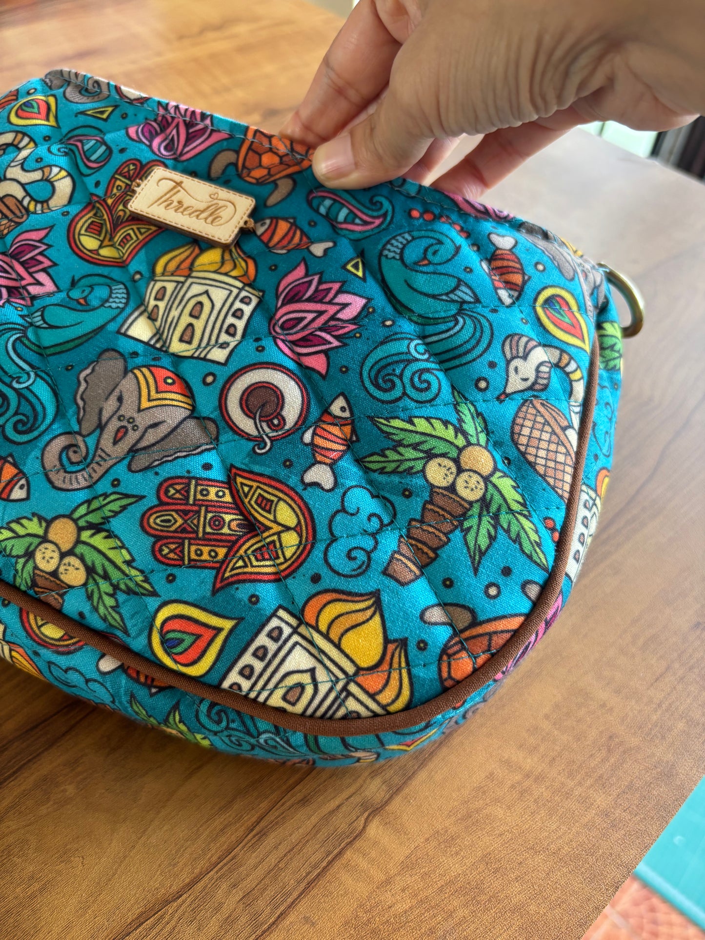 India print Baguette bag