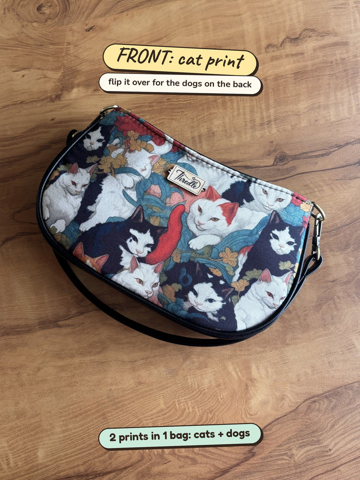 Paws & Whiskers Baguette Bag